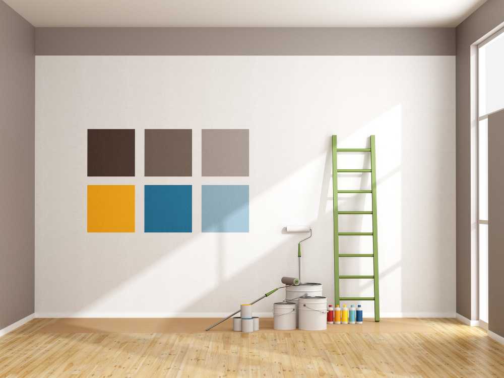 flat paint on walls